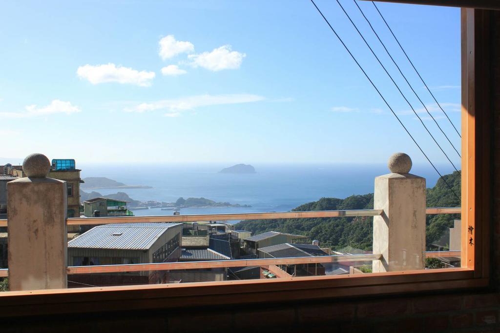 九份山海灣民宿 I 近老街 L 海景檜木房 Bagian luar foto