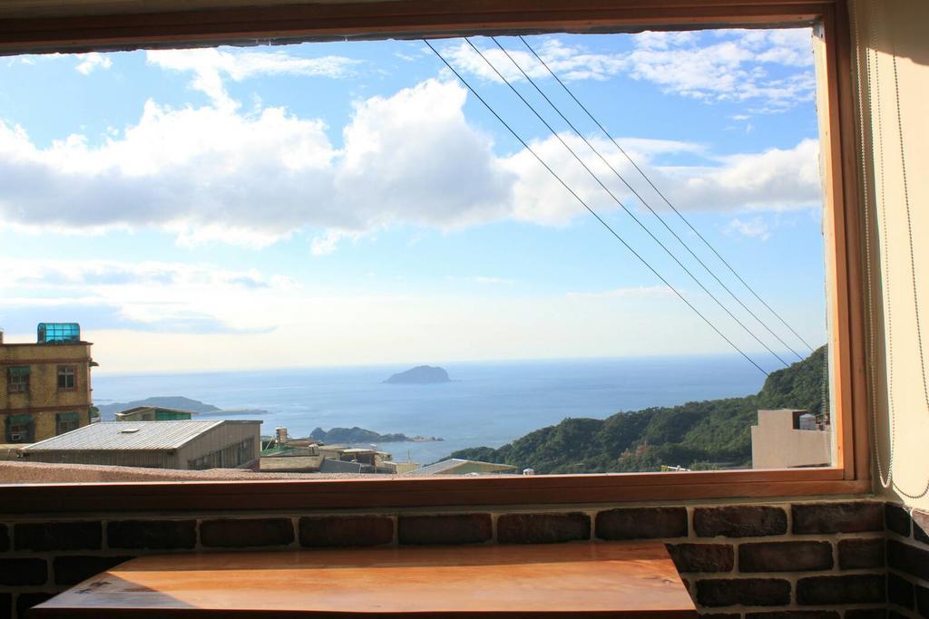 九份山海灣民宿 I 近老街 L 海景檜木房 Bagian luar foto